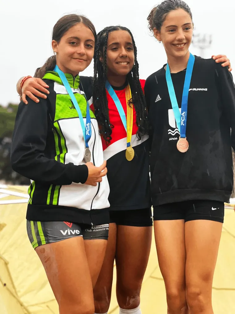 La atleta del Dinami-k Elna Solà, subcampeona de Cataluña de Pentatlón Sub14