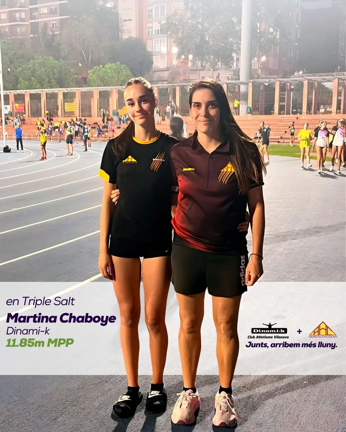 Martina Chaboye, subcampeona de España de clubes Sub16 en triple salto